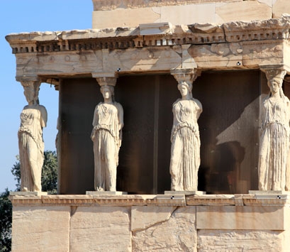 Cariátides de la Acrópolis de Atenas