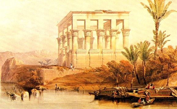 Lámina del Templo de Philae (Egipto) – Agencia Viajes Próximo Oriente