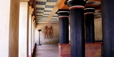 Patio interior del Palacio de Cnossos en la Isla de Creta (Grecia)