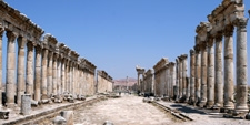 Avenida de las columnas de Apamea (Siria). – Agencia Viajes Próximo Oriente