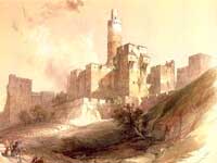 Lámina de la Torre de David en la ciudadela de Jerusalén (Israel) – Agencia Viajes Próximo Oriente